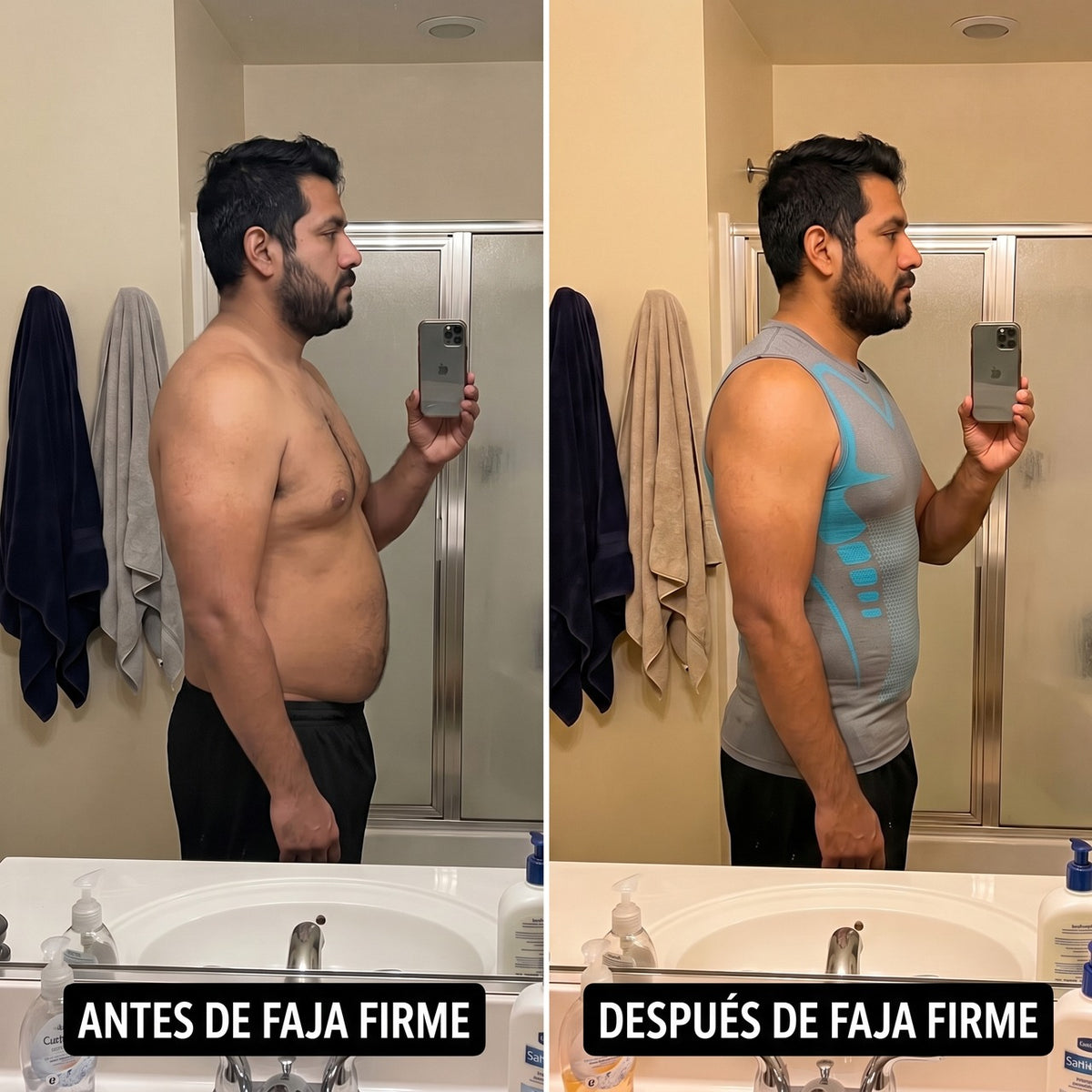 Antes y después de Faja Firme