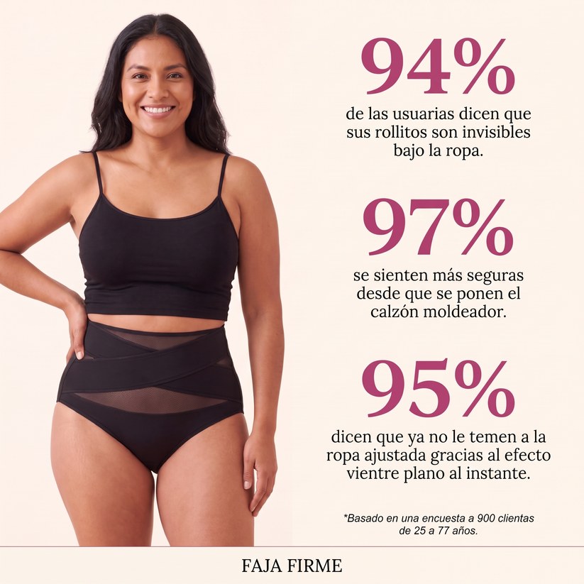 94 %, 97 % y 95 % de clientas satisfechas
